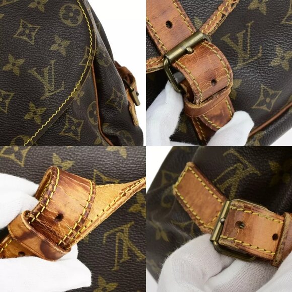 LOUIS VUITTON Saumur 35 Shoulder Bag Monogram Leather BN France - Picture 8 of 16